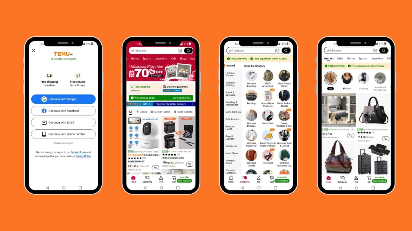 Sfaturi pentru o înregistrare sigură pe Temu