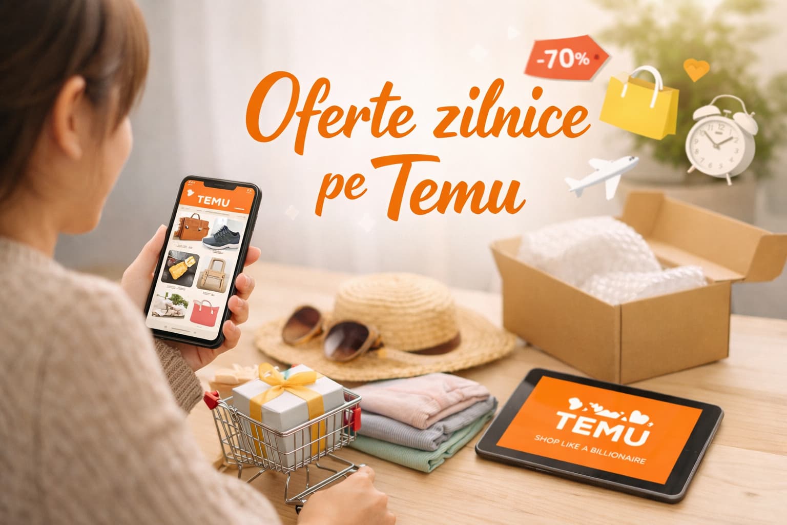 Oferte zilnice pe Temu pentru cumpărături inteligente