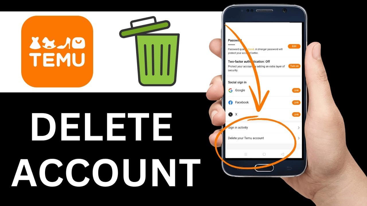 Ce se întâmplă cu datele tale după ștergerea contului Temu