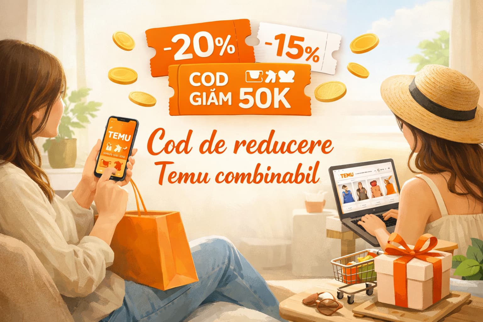 Cod de reducere Temu combinabil pentru economii maxime