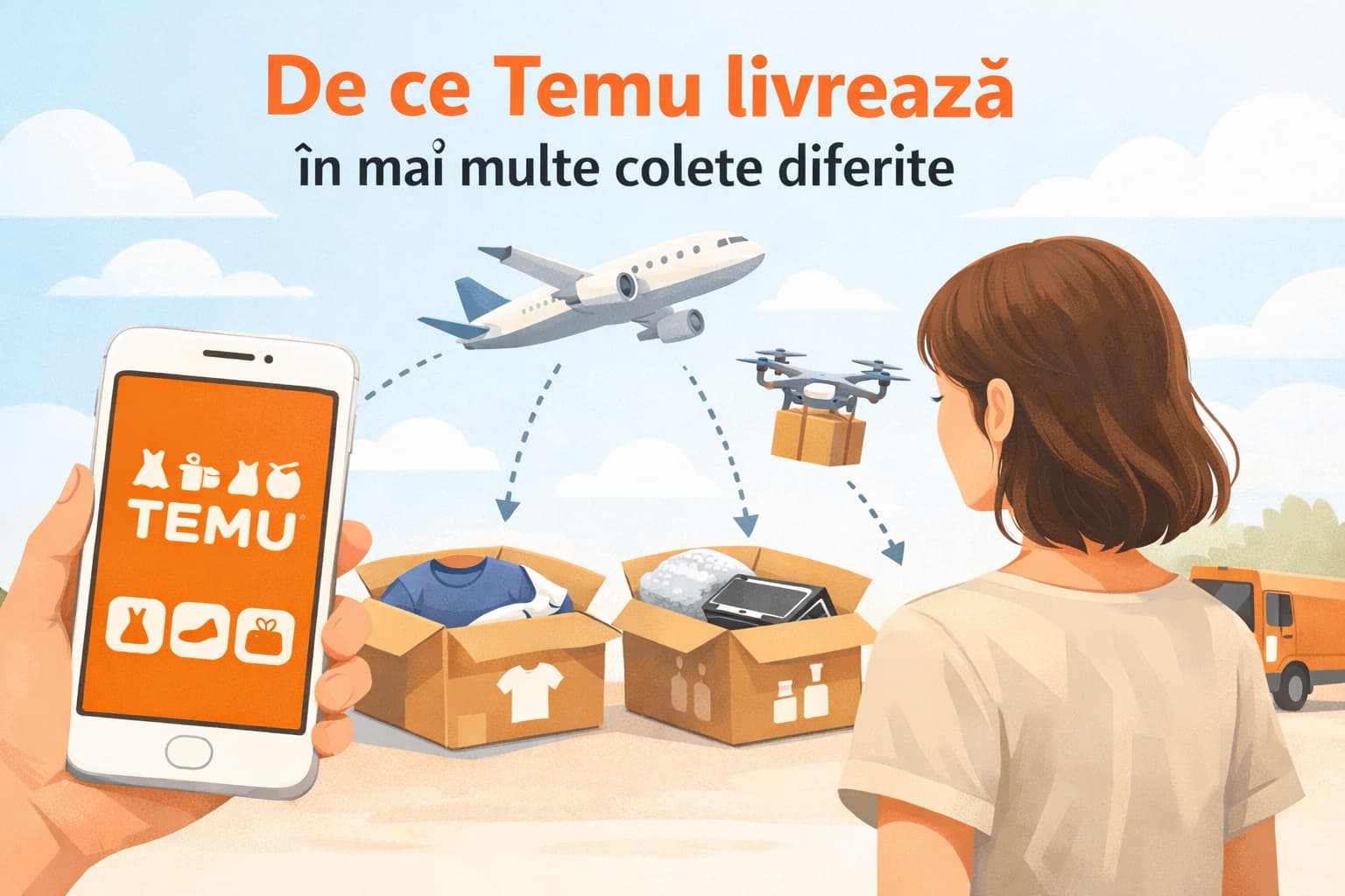 De ce Temu livrează în mai multe colete diferite