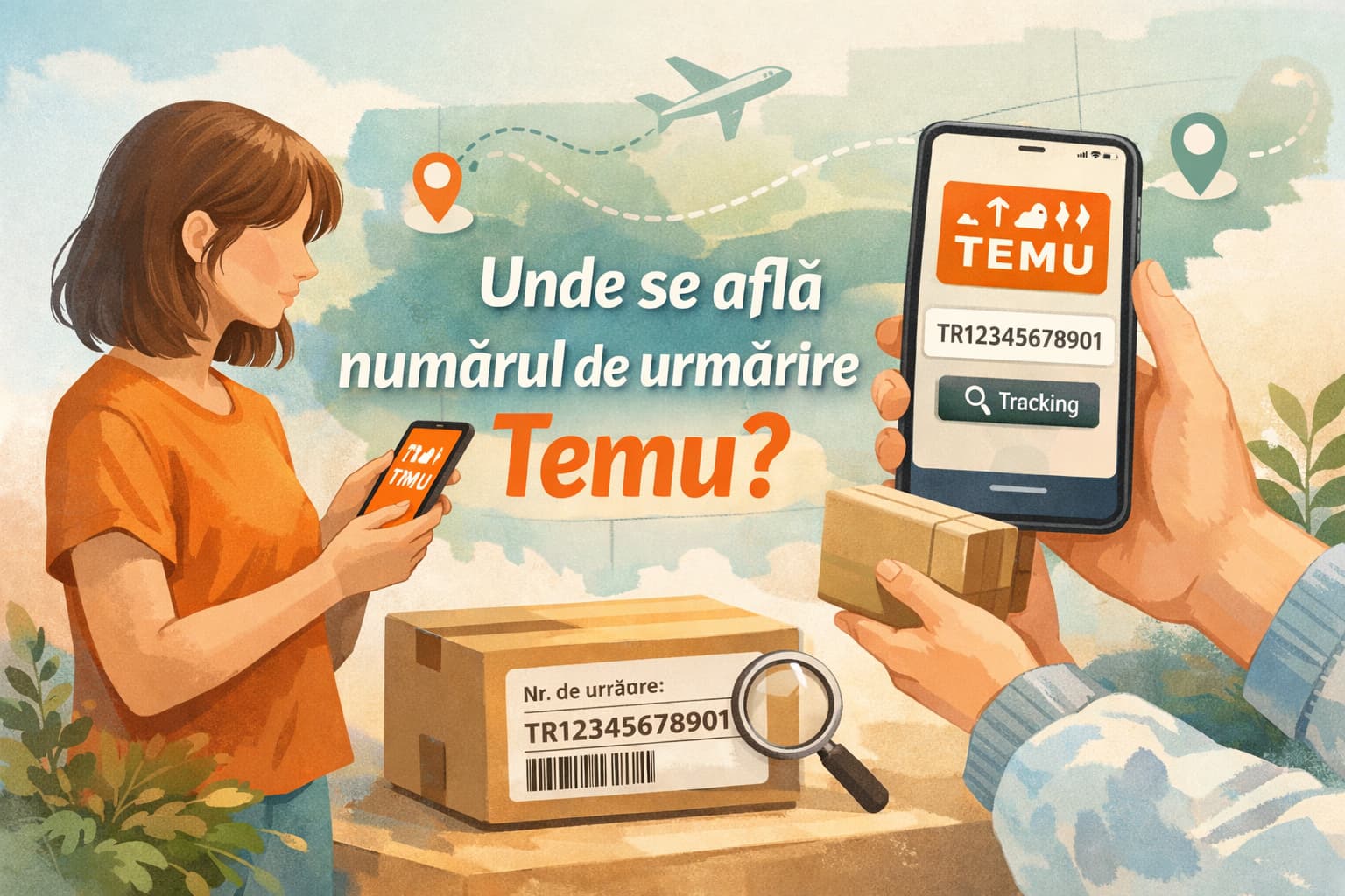 Unde se află numărul de urmărire Temu în aplicație